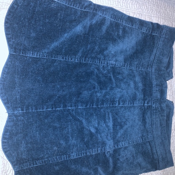 BLUE VELVET SKIRT - Picture 2 of 8